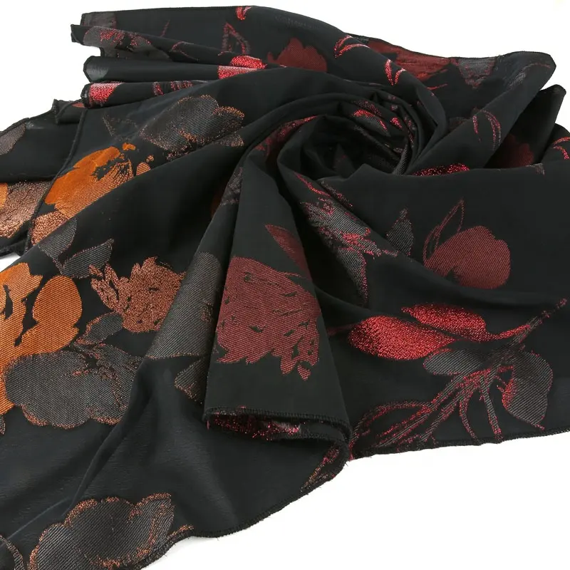 KEER Usine tissu personnalisé en gros motif floral 100% polyester mousseline de soie pour robe