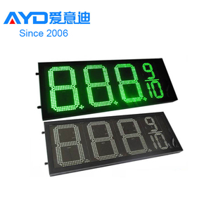 Programmable LED Sign <strong>Digits</strong> 12 Inch LED Gas Sign List, 7 Segment LED Display Screen - Product Image 2