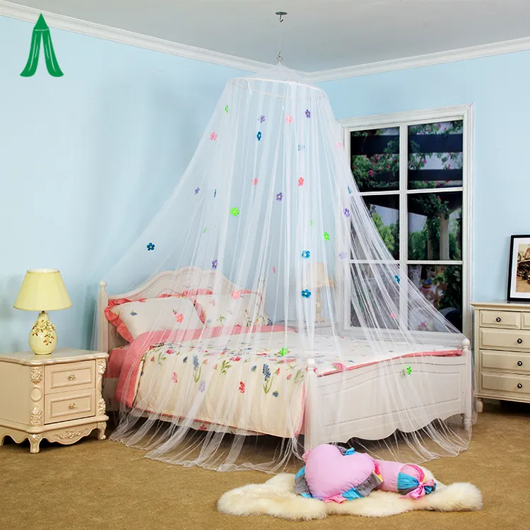 Örgü güzel çiçek kız yatak prenses odası sivrisinek ağı & özelleştirilmiş tam yetişkinler asılı beyaz, siyah 850*230*56 Cm *