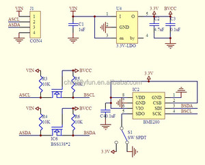 BME280 Módulo de Sensor de altitud de presión, humedad, temperatura, Barómetro, con IIC I2C para Arduino