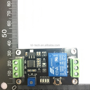 Taidacent módulo de relé autotravamento, temporizador de atraso, gatilho, 0.1-120s 5v 12v 24v 555