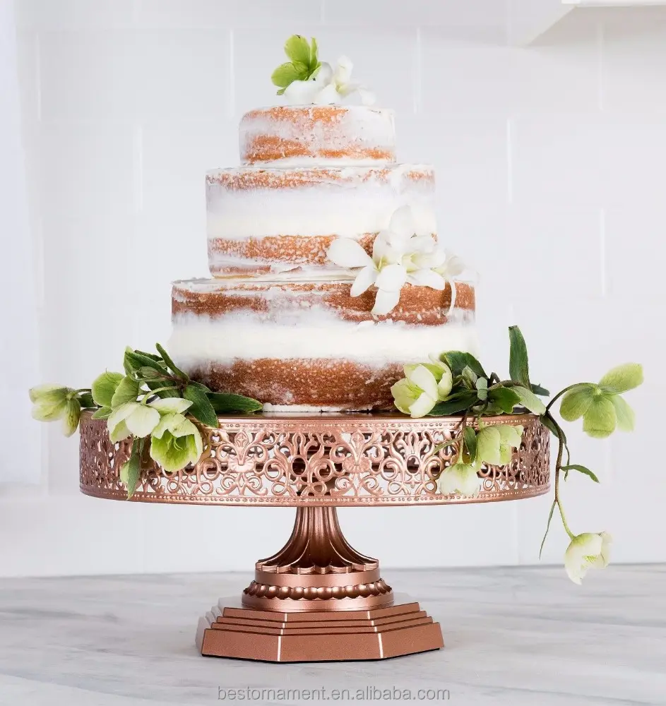 12 "Vòng Kim Loại Bệ Wedding Party Món Tráng Miệng Cupcake Hiển Thị Tấm Bánh Đứng