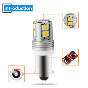 9-30VエラーフリーCanbusホワイトオートリバースライトLed BA9S 2835 10 SMD T11 T4W750Lm無極性車のターンシグナルLed電球 - Product Image 4