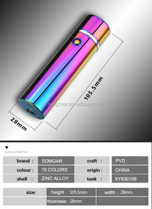 XY830109 moda LED ışık yeni çapraz üçlü ark elektrikli çakmak USB şarj edilebilir plazma rüzgar geçirmez çakmaklar