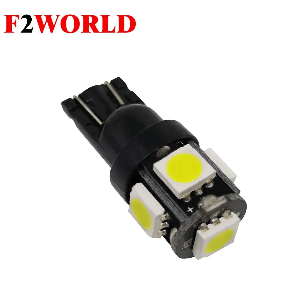 T10 Sockel W5W 194 168 5050 5 SMD Weiß LED Auto Innen leuchte DC 12V Auto Kennzeichen leuchte LED Dome Lampen