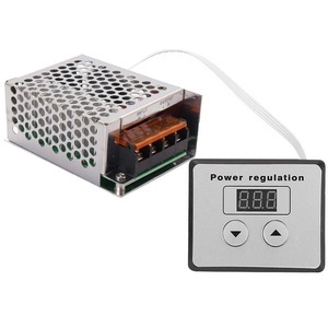 4000W <strong>SCR</strong> Voltage Regulator Dimmer 220V AC Power Regulator Electric Motor Speed <strong>Controller</strong> Thermostat for Small Motors - Product Image 1