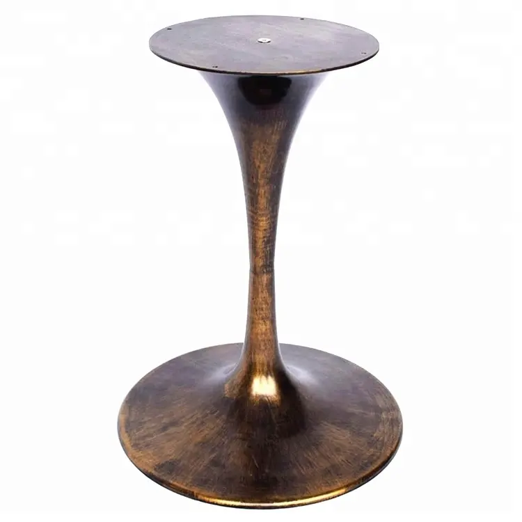 Pieds de table tulipe en fer bronze, forme ronde, style classique, pour table basse, 1 pièce