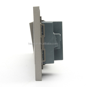 Enchufe de alimentación Universal, 2 USB, 4 paneles, interruptor de botón conectado, 5 pines