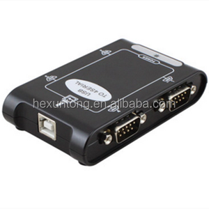 USB 2.0USB2.0から4ポートRS232 RS-232 DB99ピンCOMシリアルデバイスアダプターコンバーターコントローラーHUB - Product Image 1