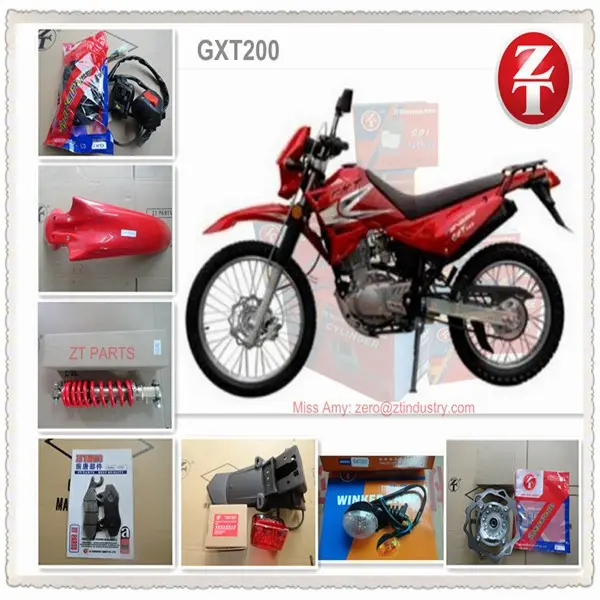 Vendita QingQi GXT200 parti del motociclo, gxt200 partes de motociclo y repuestos y accessori para motore