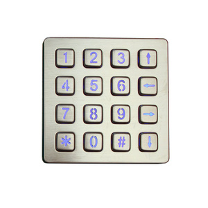 Teclado de matriz 4x4, cerradura de puerta eléctrica Industrial, teclado numérico iluminado - Product Image 1