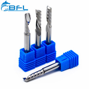 BFL karbür kaplanmamış tek flüt uç freze 1 flüt freze kesicisi alüminyum spiral End Mill için ağaç İşleme kesme aleti