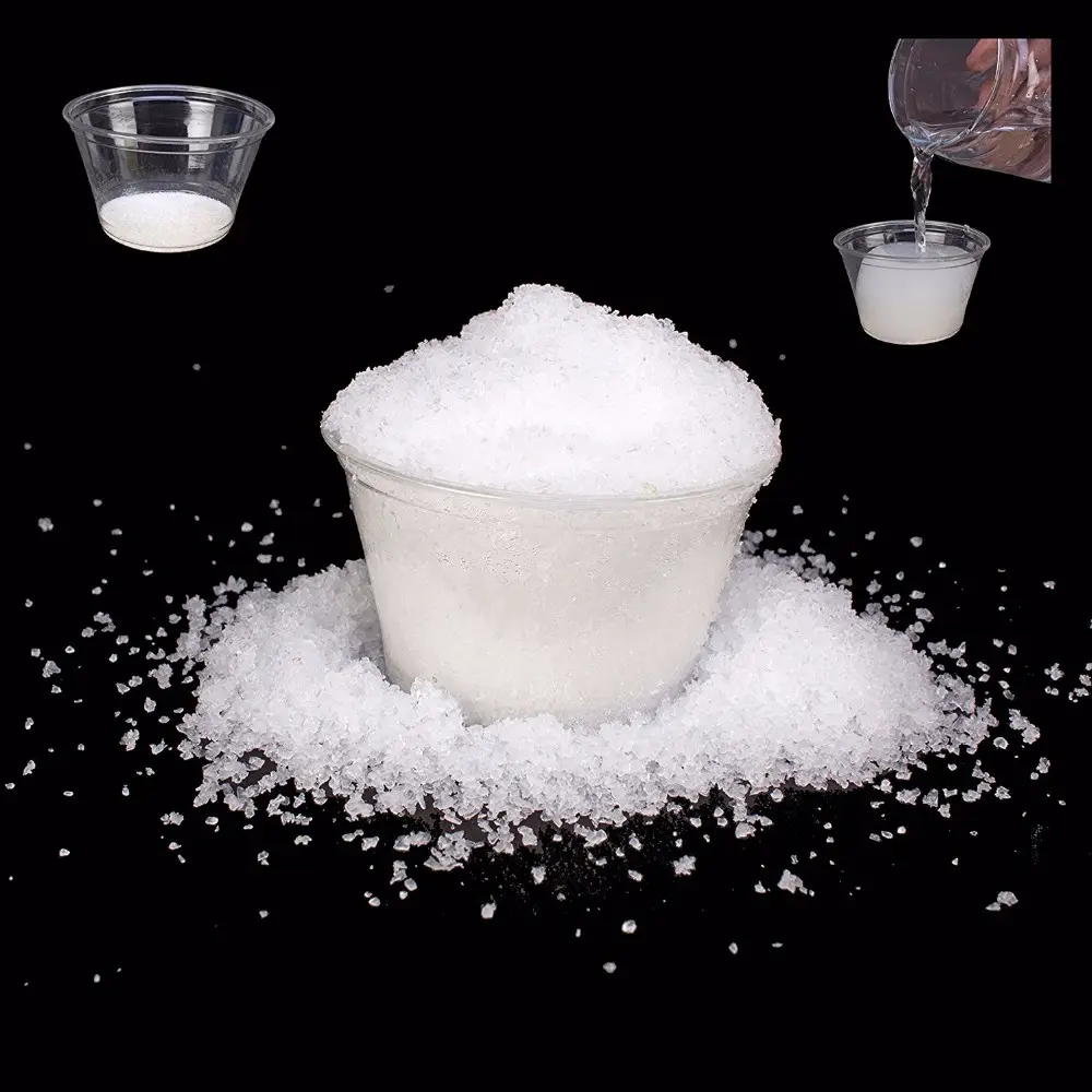 Professional manufacture super absorbent polymer fake instant artificial magic decorative snow powder