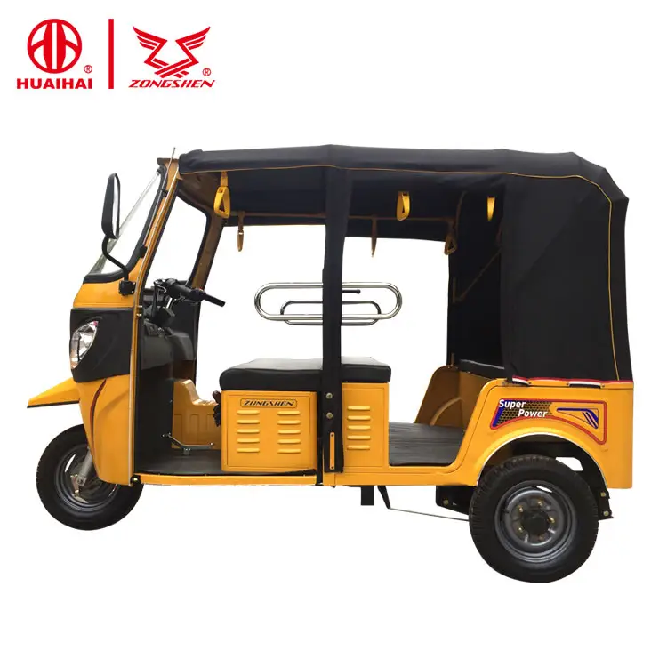 Zongshen-triciclo de tres ruedas para pasajeros, motor motorizado de gasolina, rickshaw automático para adultos