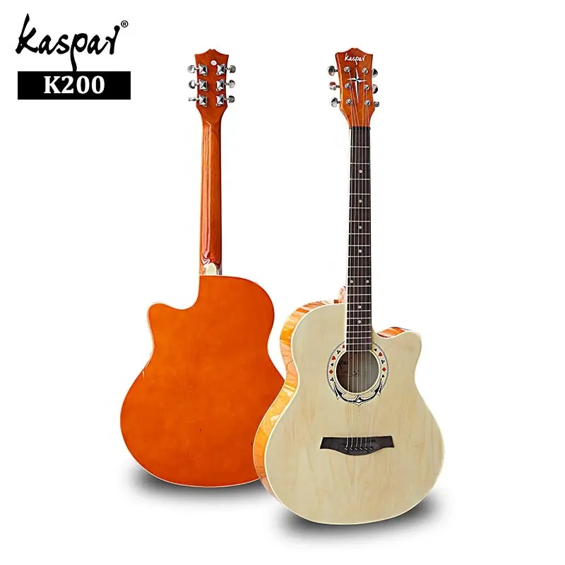 Personalizzato con Il Marchio Più Sottile Del Corpo FAI DA TE Chitarra con Pick-Up 40 "Da Viaggio Chitarra Acustica