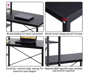 Wooden Office <strong>Computer</strong> Desk with Bookshelf Design Easy <strong>Assembly</strong> <strong>Computer</strong> Table Gaming Desk Furniture(DX-432H1) - Product Image 2