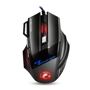 カラフルなLEDライトを備えた最新のiMiceX7調整可能DPIゲームマウス7Dゲーミングマウス