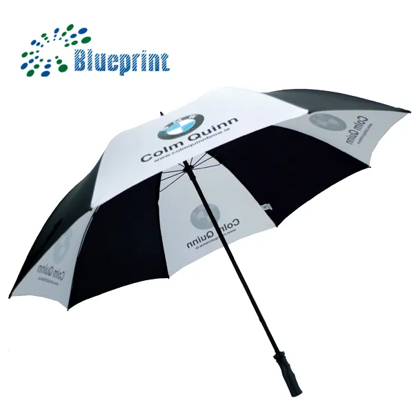 Paraguas de golf personalizado de metal de 30 pulgadas con impresión de logotipo