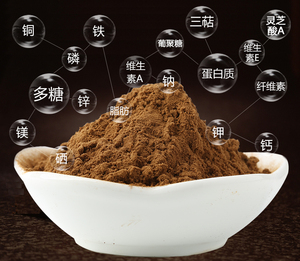 बेहतर पौधों के अर्क Reishi मशरूम पाउडर Ganoderma Lucidum खोल टूट बीजाणु पाउडर - Product Image 4