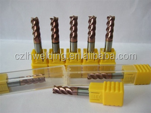 1/8&quot; 5/32'' 3/16&quot; 1/4&quot; 5/16&quot; 3/8&quot; 1/2&quot; High Speed Steel HSS 4 Flute Straight Shank Square Nose End Mill <strong>Cutter</strong> CNC Router Bits C - Product Image 4