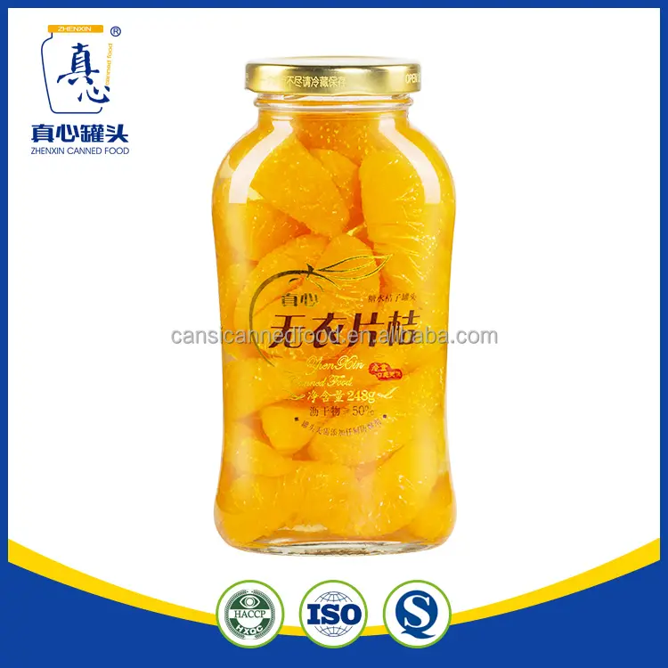 Zhenxin Mandarine En Conserve Fruits en Sirop Léger