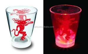 50ml <strong>Led</strong> Flashing Plastic Shot <strong>Glass</strong> with Water Activated