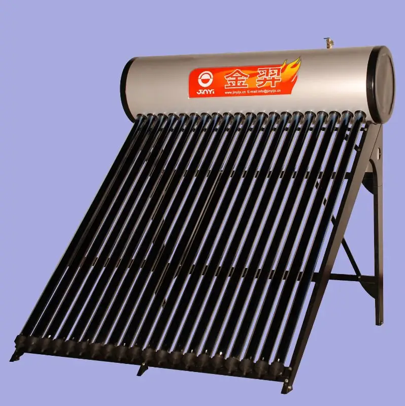 Copper Coil Solar Hot Water Equipment With Assistant Tank