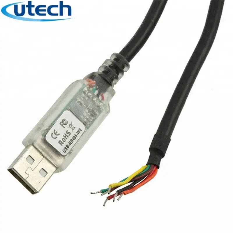 Utech ftdi USB-RS485-WE-1800-BT-Cable ، USB إلى RS485 كبل تسلسلي ، 6ft ، نهاية الأسلاك