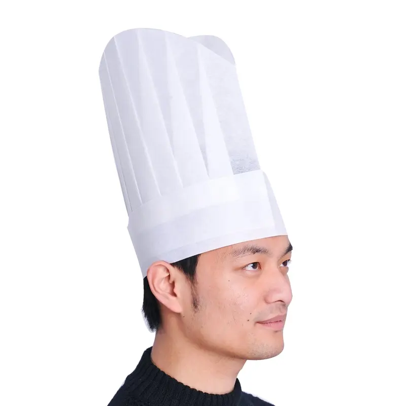 Sombrero de Chef de papel desechable, no tejido, a precio de fábrica