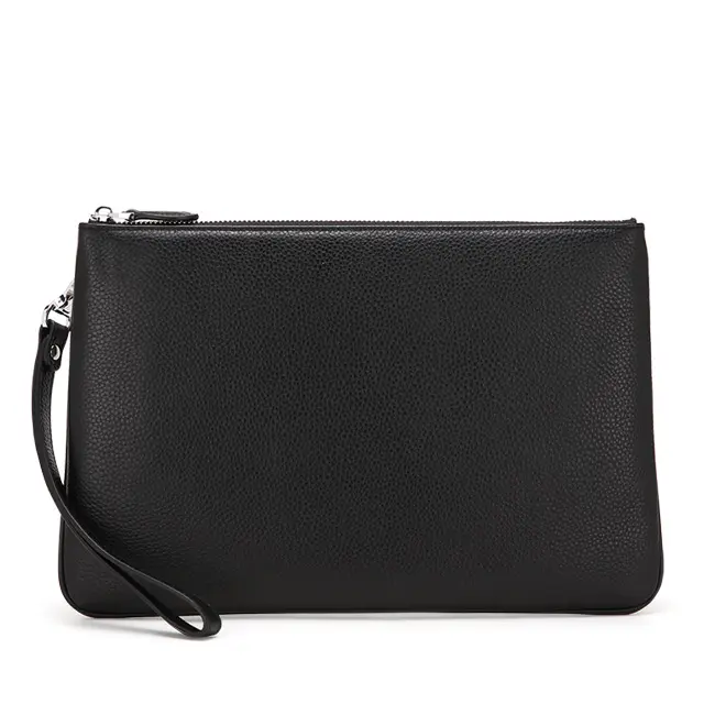 Chinesische Fabrik Custom Echt leder Clutch Tasche Männer und Frauen Tasche für iPad Großhandel Designer Leder Brown Clutch Wallet