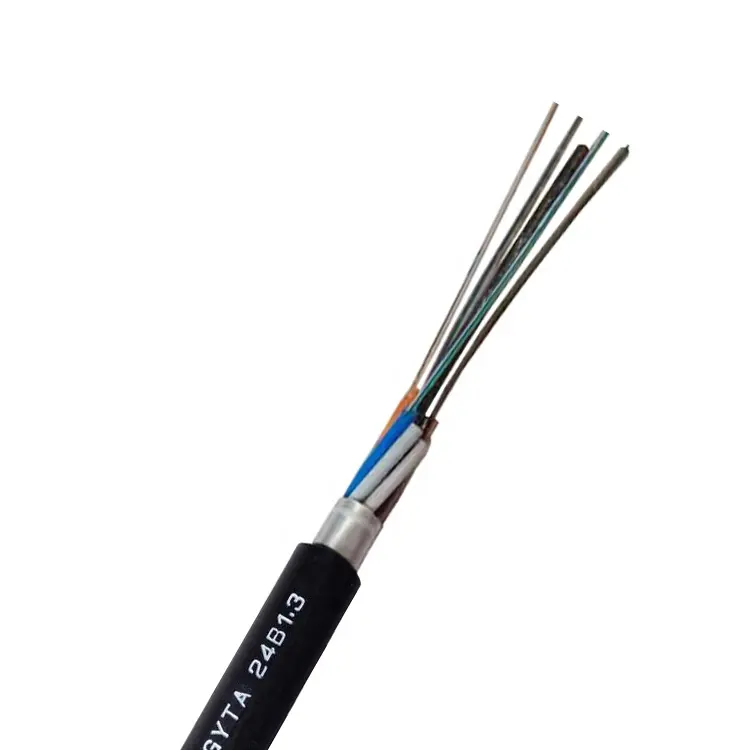 Cable de fibra óptica, 6 8 12 24 36 48 72 96 144 core, precio por metro, 96 cable de fibra óptica, código de color