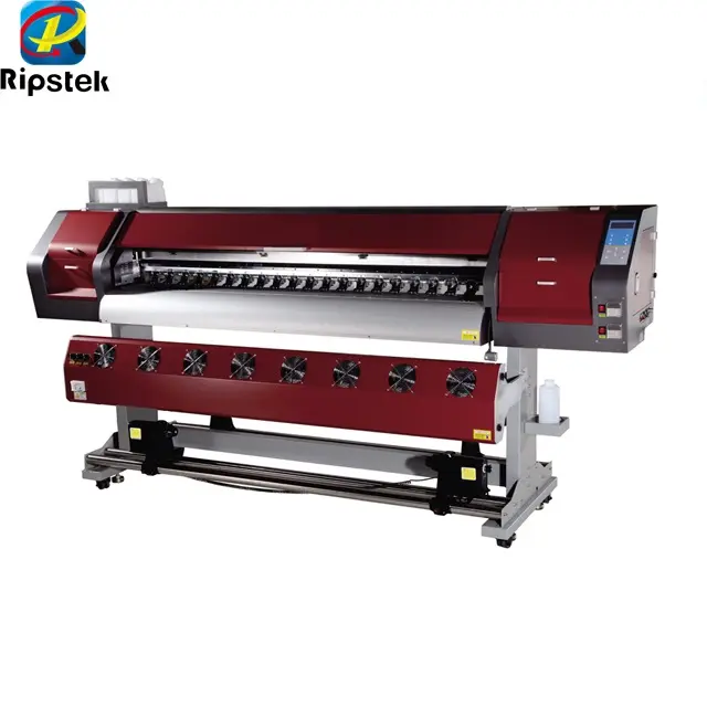 Bossron WT-1802A/WT-1802H Eco Pelarut Printer Inkjet 6 Feets/1.8 M dengan 2 Pcs Double Kepala DX5/ DX7 Printhead