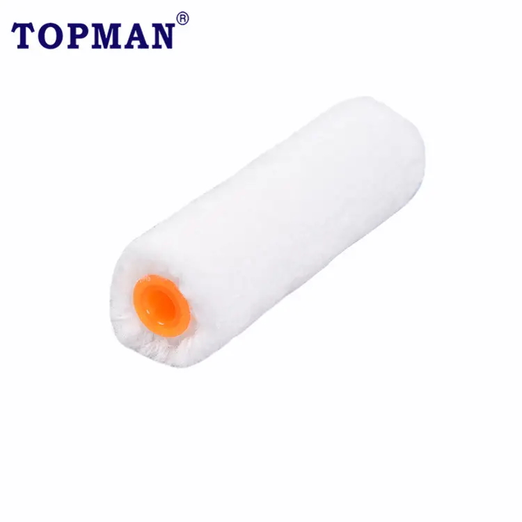 TOPMAN Mini rolo de pintura para recarga de parede de microfibra, capa de pincel