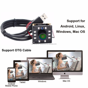 ELP-cámara de visión nocturna de 2 megapíxeles, Full HD, 1080P, UVC, CMOS, infrarroja, led, USB, Módulo para linux, Ubuntu, Raspberry Pi