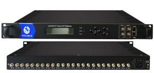 Conversor ip 4/8/12/16/20/24 DVB-S2 dvb t, dvb c atsc isdb t rf para ip col5011p