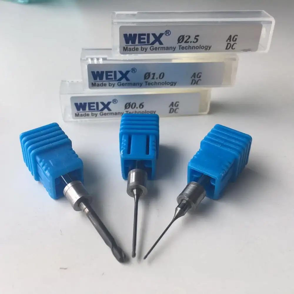 Weix-afilador de carburo de tungsteno, cadcam, zirconia, bloques, fresas dentales con revestimiento de aluminio, instrumento quirúrgico para Amann Girrbach