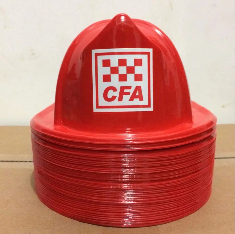 Chapéu de bombeiros de plástico cfa