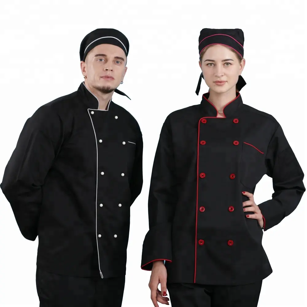 Chaqueta de chef ejecutivo profesional de alta calidad, el mejor uniforme de restaurante Unisex con mangas cortas largas, algodón hecho en hoteles