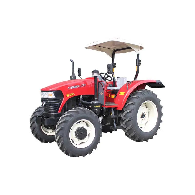 Tractor de granja con cargador frontal, 110hp, 4wd