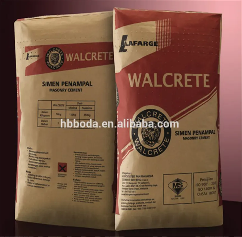 25 kg 50 kg करने के लिए विज्ञापन स्टार पोर्टलैंड सीमेंट 42.5 कीमत सीमेंट पैकिंग बैग बोरी