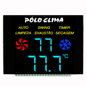 Fabricante Original pantalla LCD de 7 segmentos con retroiluminación LED con Color de impresión para la casa de Control de temperatura de la máquina