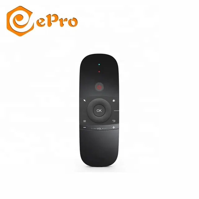 Controle remoto w1 sem fio recarregável, mini controle remoto de 2.4g para caixa de tv/mini pc/tv, teclado universal