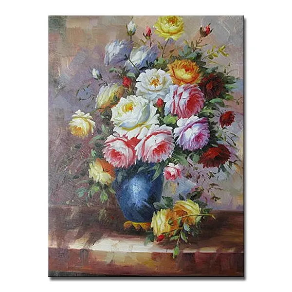 Pintura de vidrio de diseños de flores para la decoración