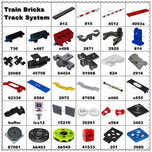 Jogo do Ponto de Comutação Direita trilha do trem bloco de construção para os amigos da trilha do sistema ferroviário de crianças grande cidade Conectar brinquedos (NO.2859)