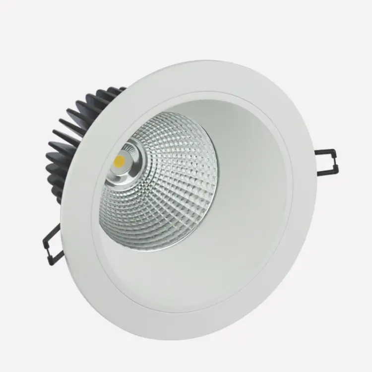 Grande formato 8 pollici 25w COB led da incasso in alluminio ritaglio 200 millimetri CRI>85 riflettore 6w 12w 18w 4/8/10 inch dc24v ha condotto il downlight