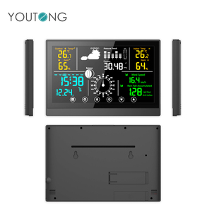 Estación de pronóstico del tiempo de función completa pantalla táctil LCD pantalla a Color higrómetro pluviómetro Sensor de temperatura uso en exteriores - Product Image 3