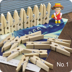 Hot Bán tự nhiên bằng gỗ PEG kẹp quần áo một số kích thước bằng gỗ Clips - Product Image 2