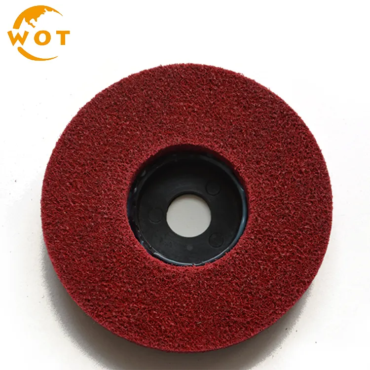 4 "Red Smerigliatrice Angolare Lucidatura Disc Per Acciaio Inossidabile Metallo