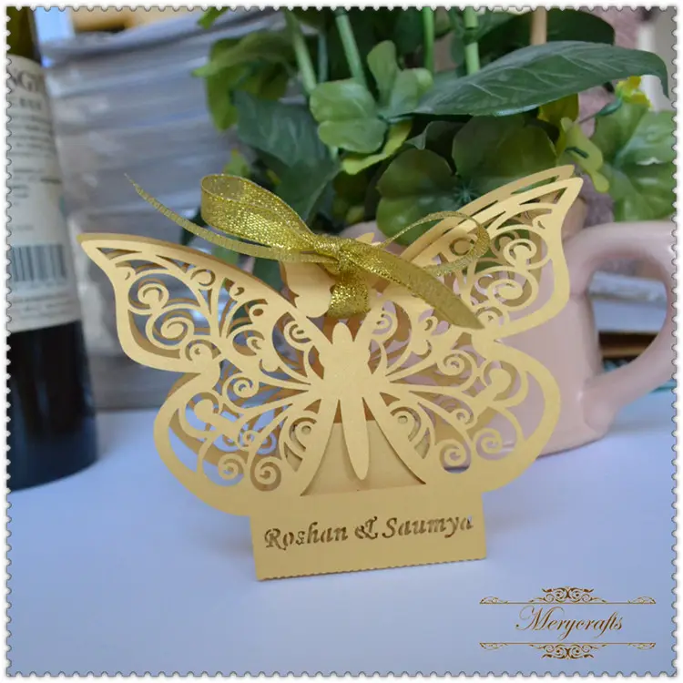 Romantische Hochzeit begünstigt Dekor Schmetterling DIY Hochzeits feier Candy Box