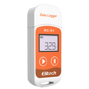 Registrador de temperatura USB de 32000 puntos con pantalla LCD, registrador de datos de cadena fría para archivos PDF, Word, Excel, Sensor NTC de plástico